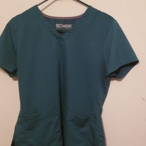 Hunter Green Grey's Anatomy scrub top
